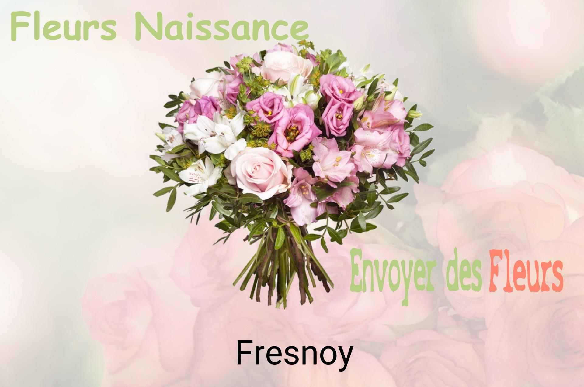 Bouquet de fleurs de naissance livré à Fresnoy